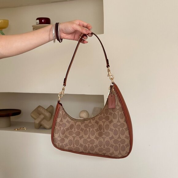 Premium Coach Brown Cherry Mini Bag - Picture 6 of 6